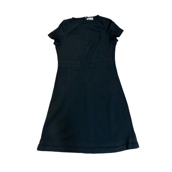 Womens Aled Couture Made in Israel Black Wool Sheath Dress Office Formal Size 12 - Picture 3 of 8